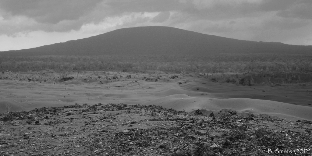 Nyamulagira volcano observed from the 2011-12 eruptive fissure. March, 2012