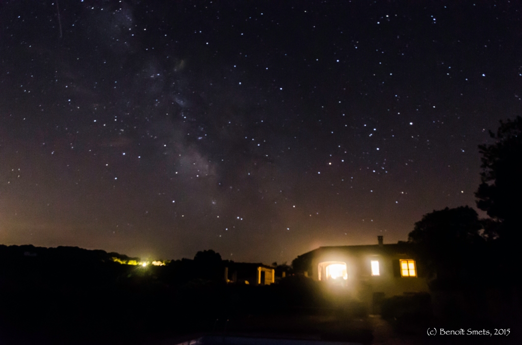 Nightscape in Sardinia, Italy August 2015